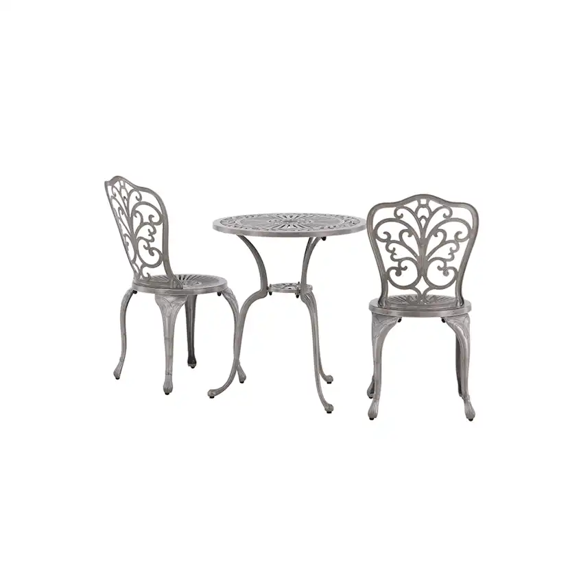 Cafégrupp Venture Home Nandin ø60 cm med 2 Trädgårdsstolar Utomhus