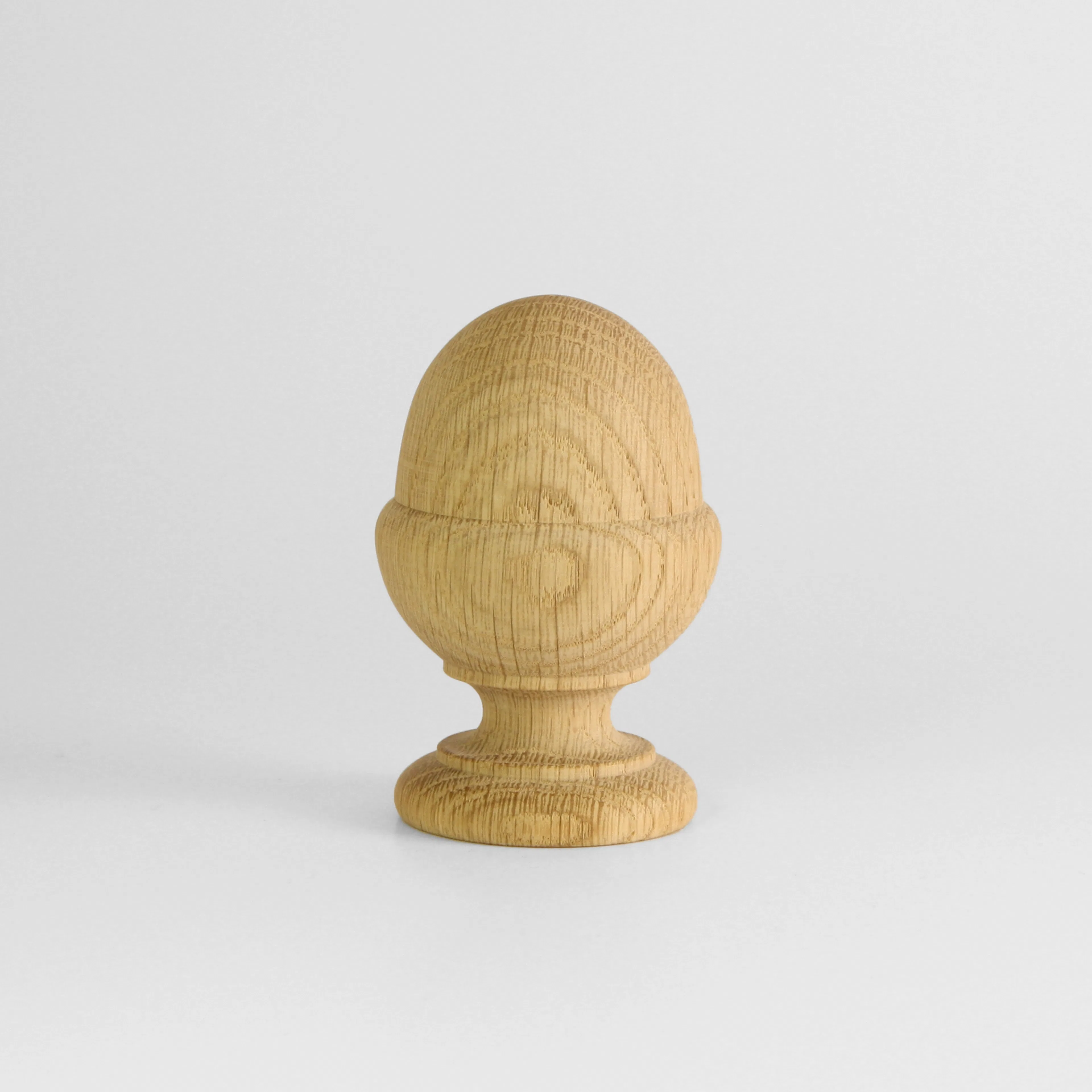 Ändknopp Herrljunga Ledstångsfabrik Svarvad K19 Ask