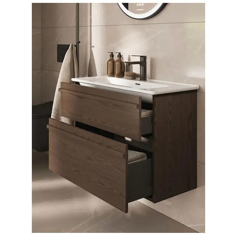 Tvättställsskåp Svedbergs Poem List Dubbel med 2 Lådor