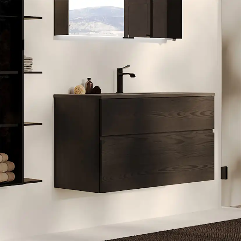 Tvättställsskåp Svedbergs Poem Ram 450 med 2 Lådor