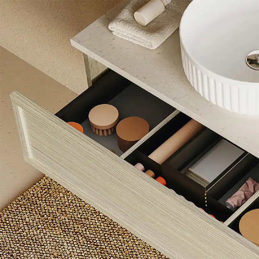 Tvättställsskåp Svedbergs Poem Ram 450 med 2 Lådor