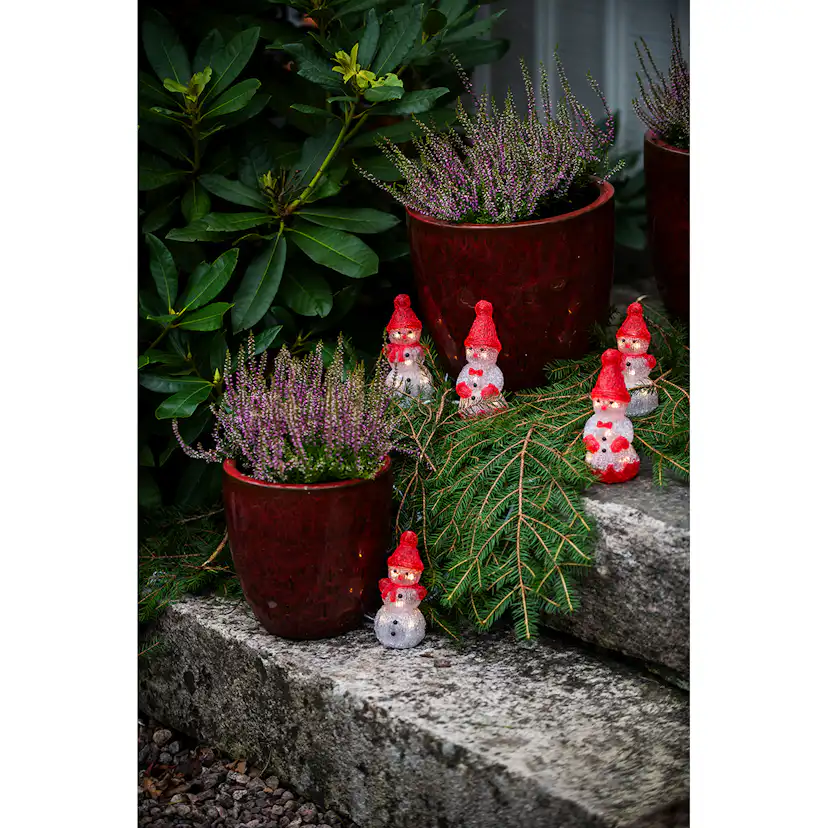 Ljusslinga Gnosjö Konstsmide Snögubbar 5st LED