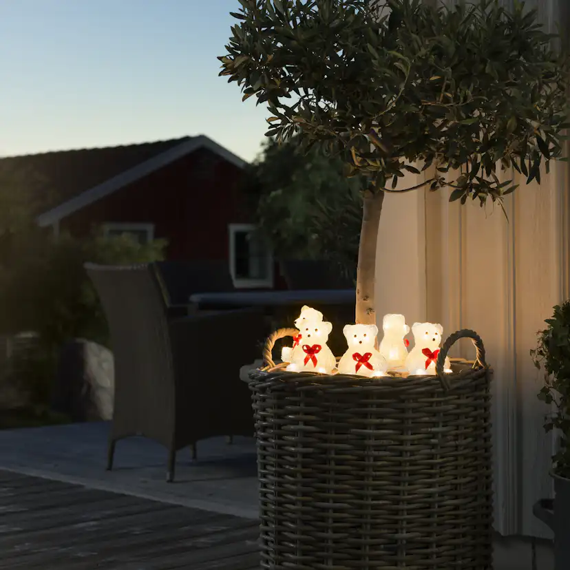Dekorationsbelysning Gnosjö Konstsmide Björnar 5 st 40 LED