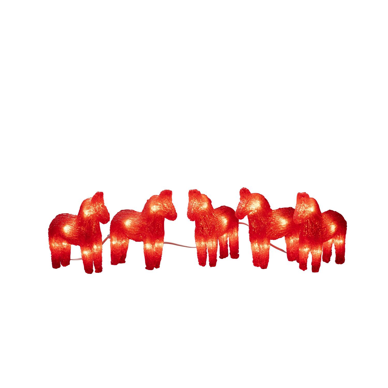 Ljusdekoration Gnosjö Konstsmide Hästar Akryl 5st 40 LED