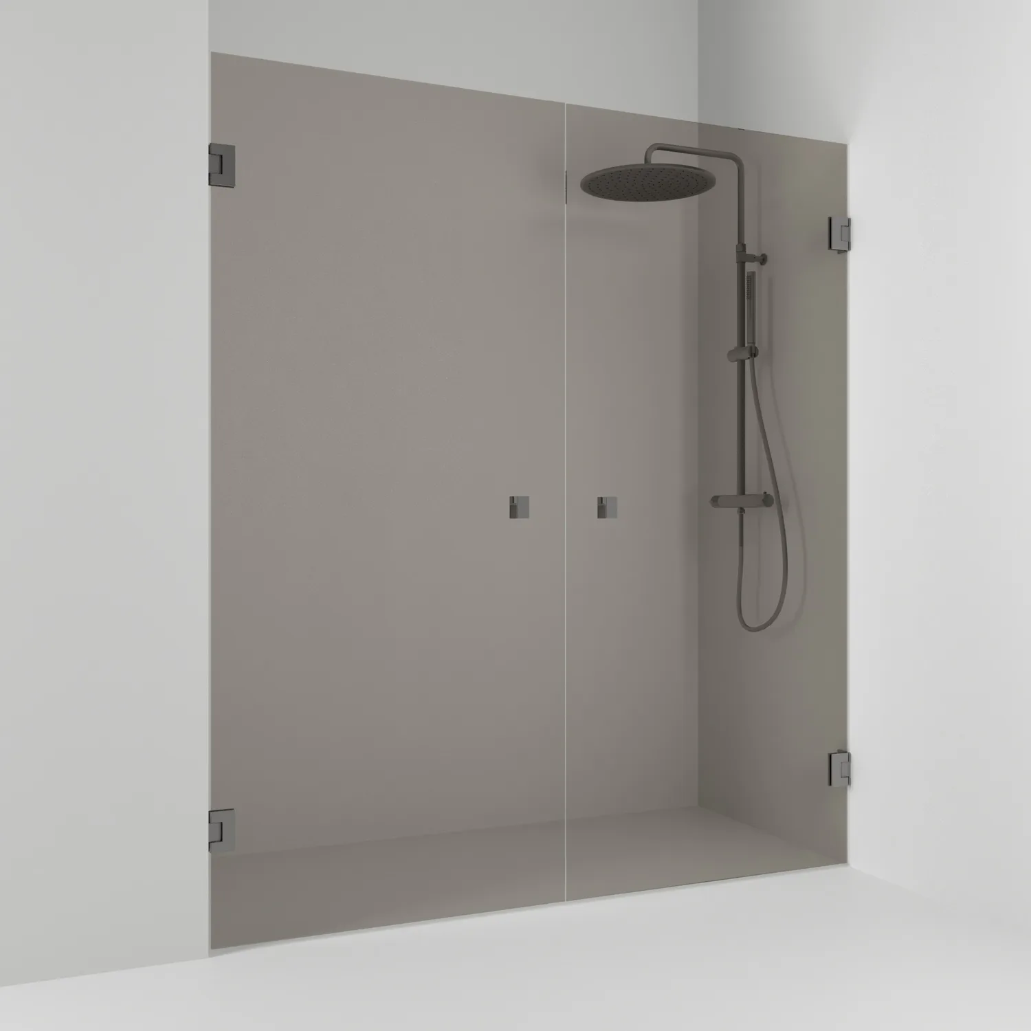 Duschdörr Svedbergs 180° Rak Dubbel