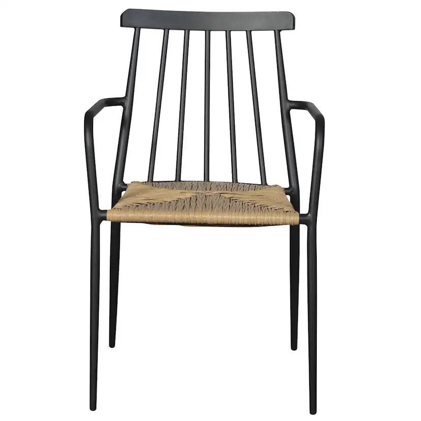 Trädgårdsstol ENVY DESIGN Natur/Svart Utomhus