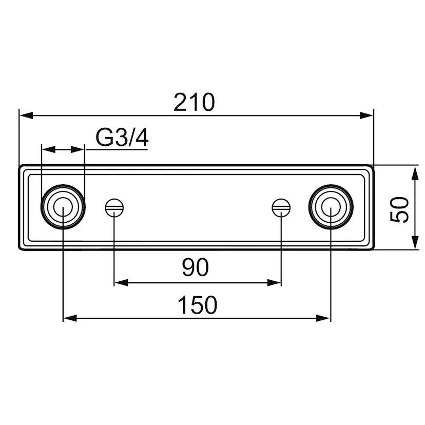 Blandarfäste Mora Rustic för Dold Rördragning