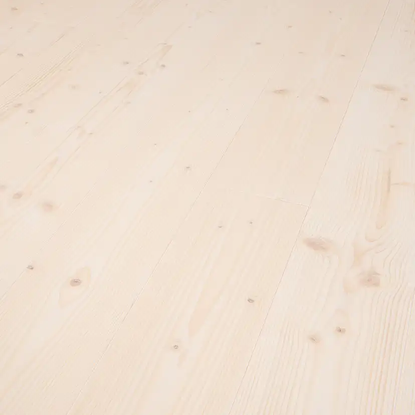 Massivt Trägolv DalaFloda SoftSpruce Dolomit Vittonat 1-Stavs Grangolv