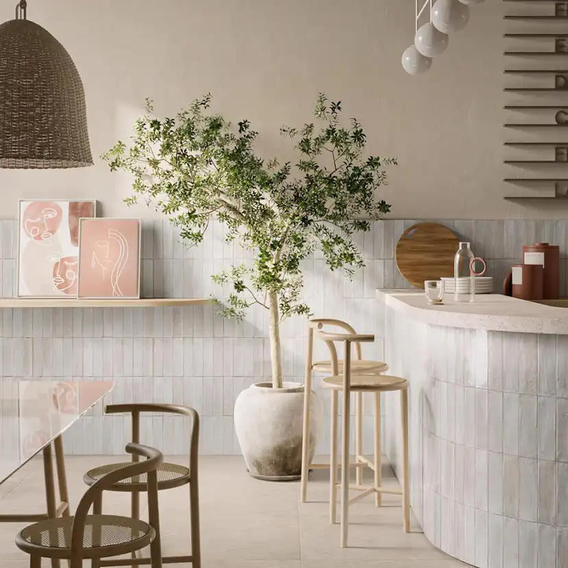 Klinker Lhådös Monza Offwhite 6x24 cm