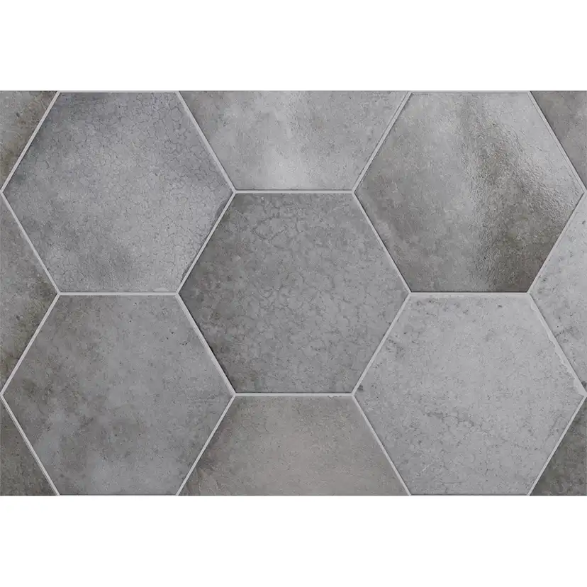 Klinker Lhådös Story grey shadow hexagon 17,5x20 cm