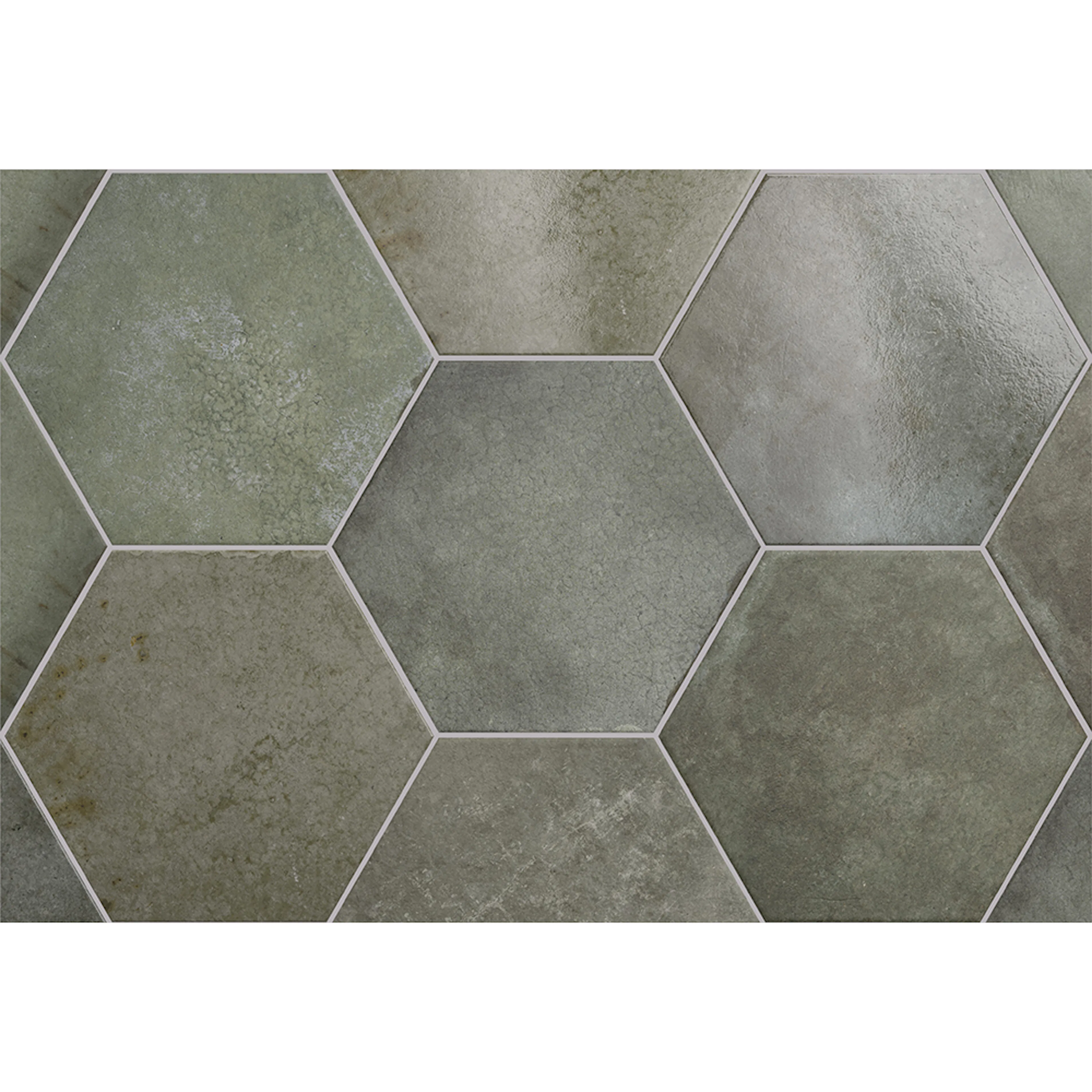 Klinker Lhådös Story jungle hexagon 17,5x20 cm