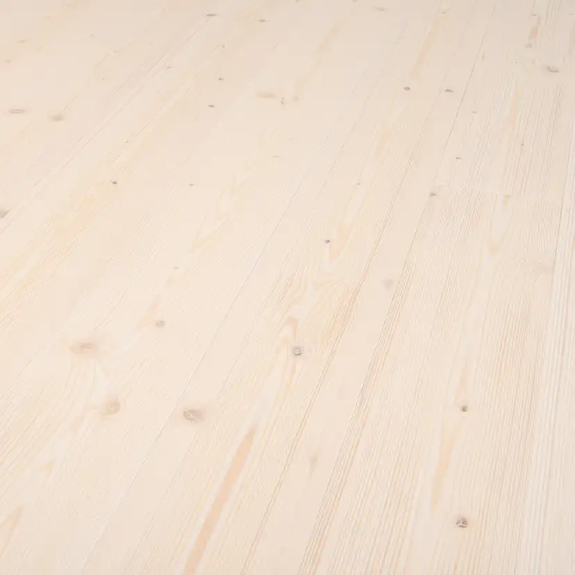 Massivt Trägolv DalaFloda HardSpruce Dolomit Borstat & Vittonat 1-Stavs Grangolv