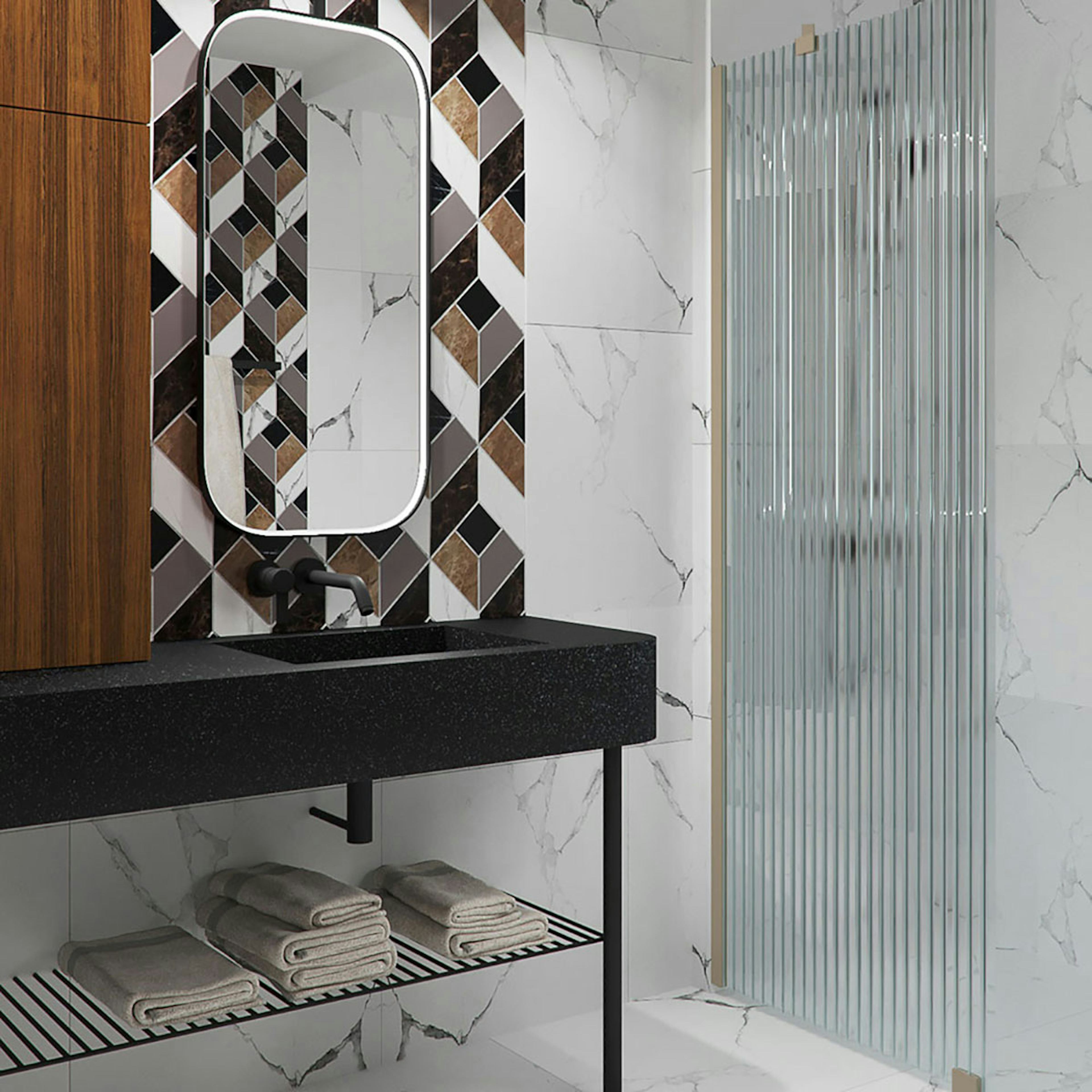 Duschvägg Hietakari Forma 301 Fast