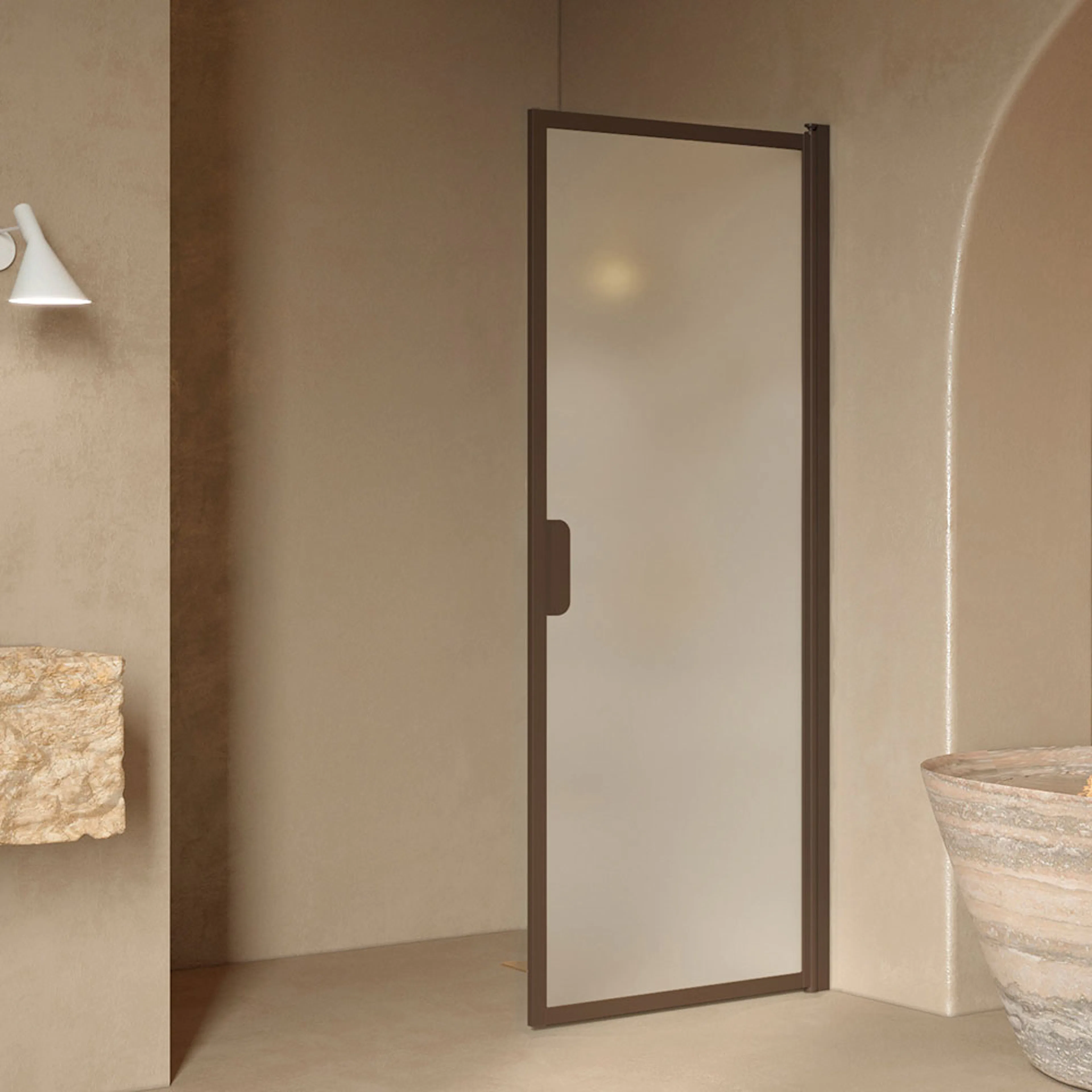 Duschdörr Hietakari Bläk 732 New York Vändbar