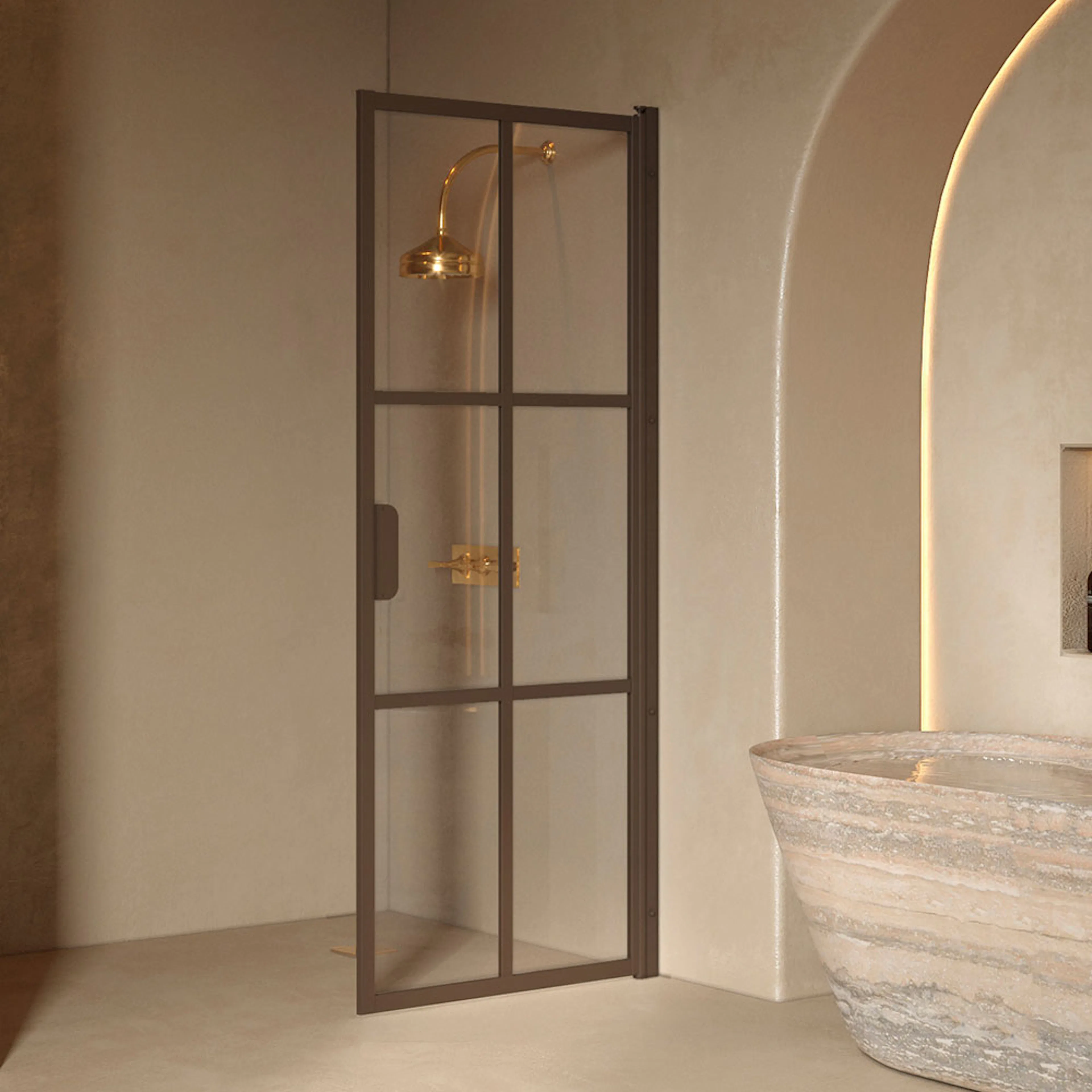 Duschdörr Hietakari Bläk 738 Paris Vändbar