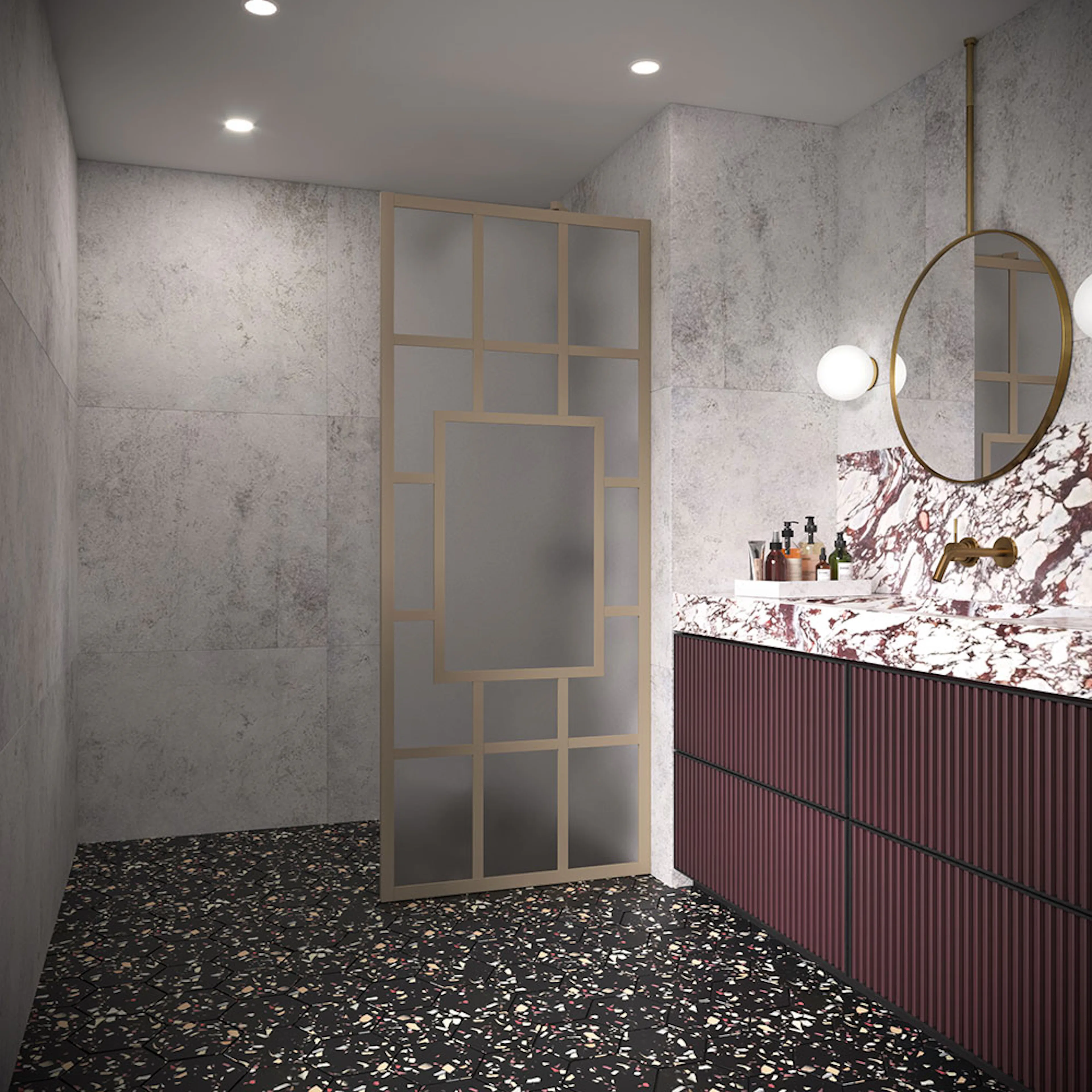 Duschvägg Hietakari Bläk 800 Shanghai Fast