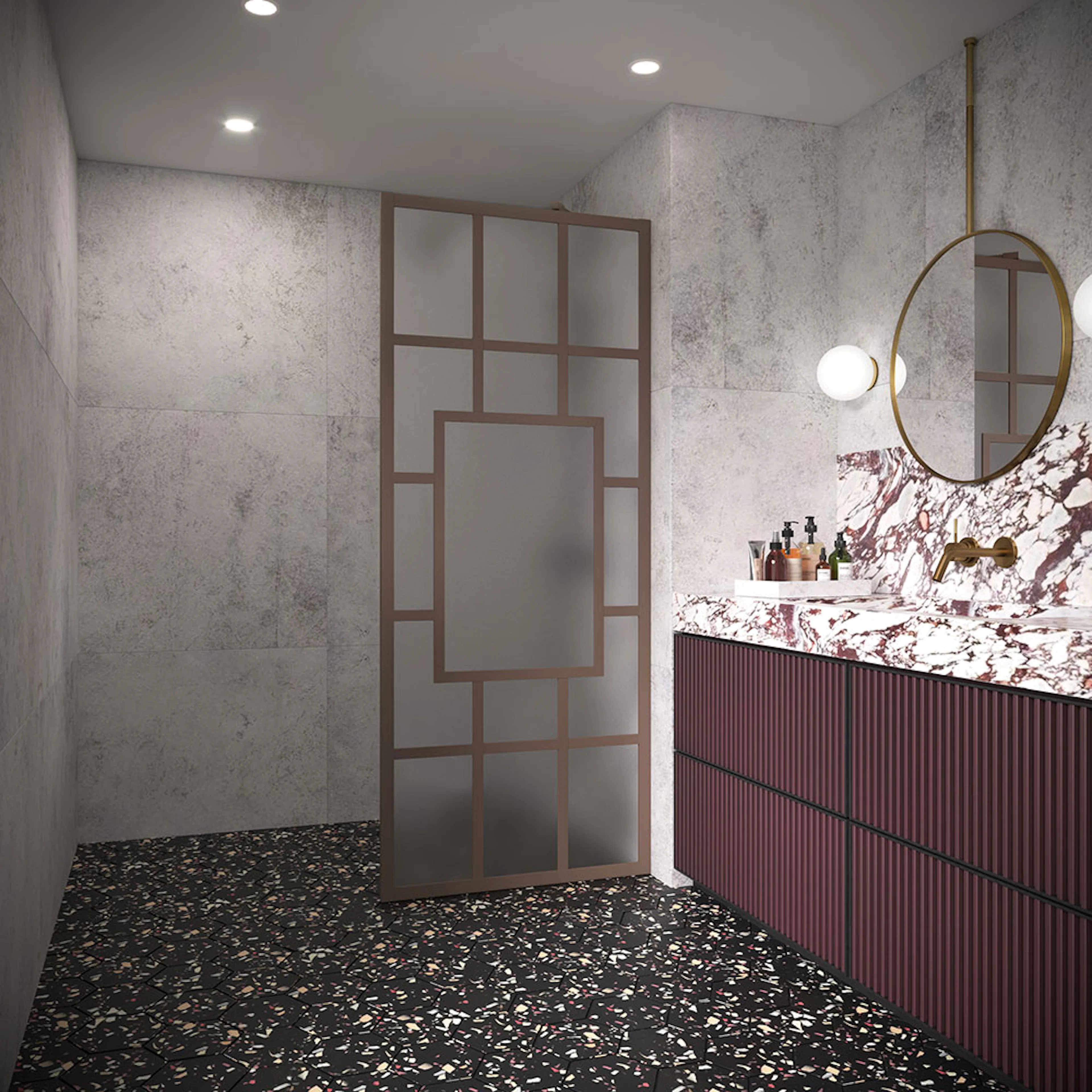 Duschvägg Hietakari Bläk 800 Shanghai Fast