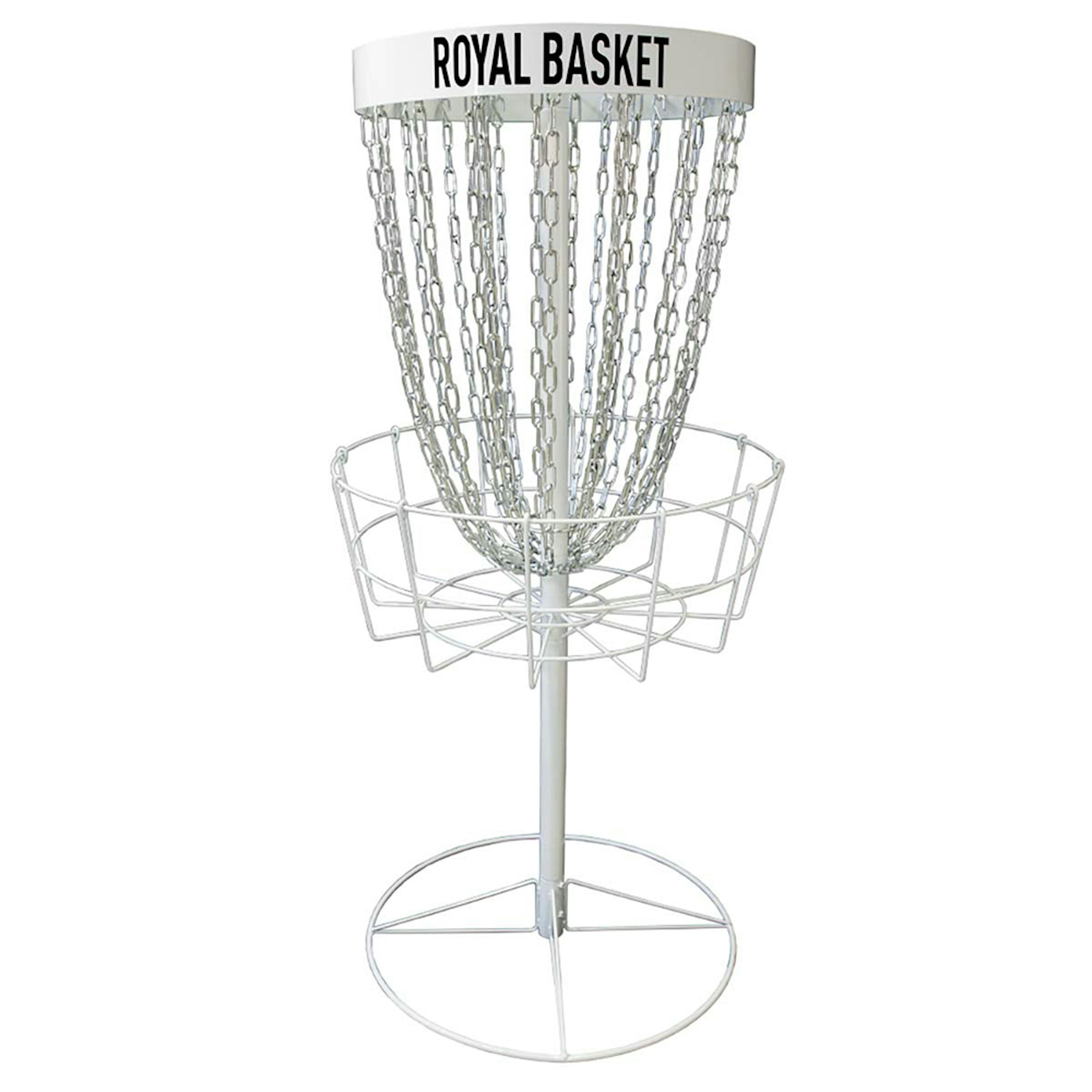 Frisbeegolfkorg Viking Discs Royal Basket Stålkorg Vit