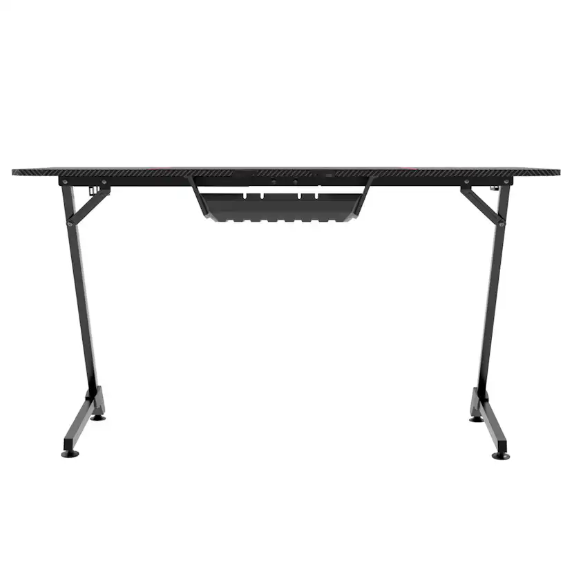 Gamingbord Kuura Pro 140x60 cm Svart med Integrerad Musmatta