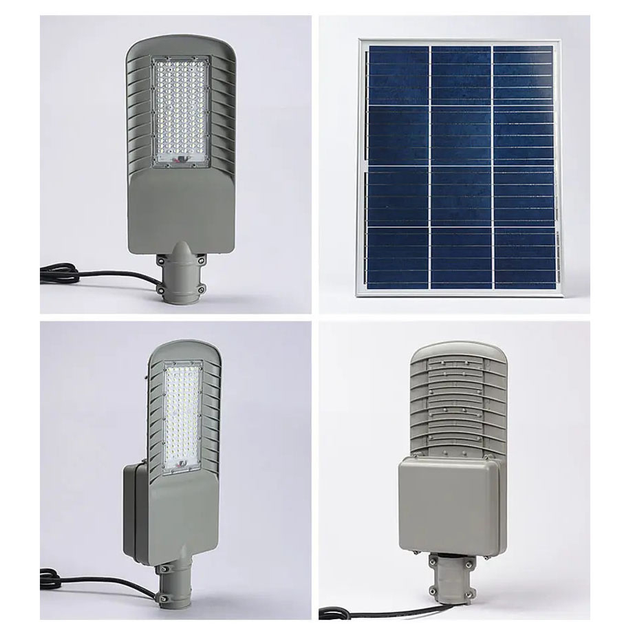 Strålkastare BrightSolar Hybrid Solenergi 230V Gårdsbelysning