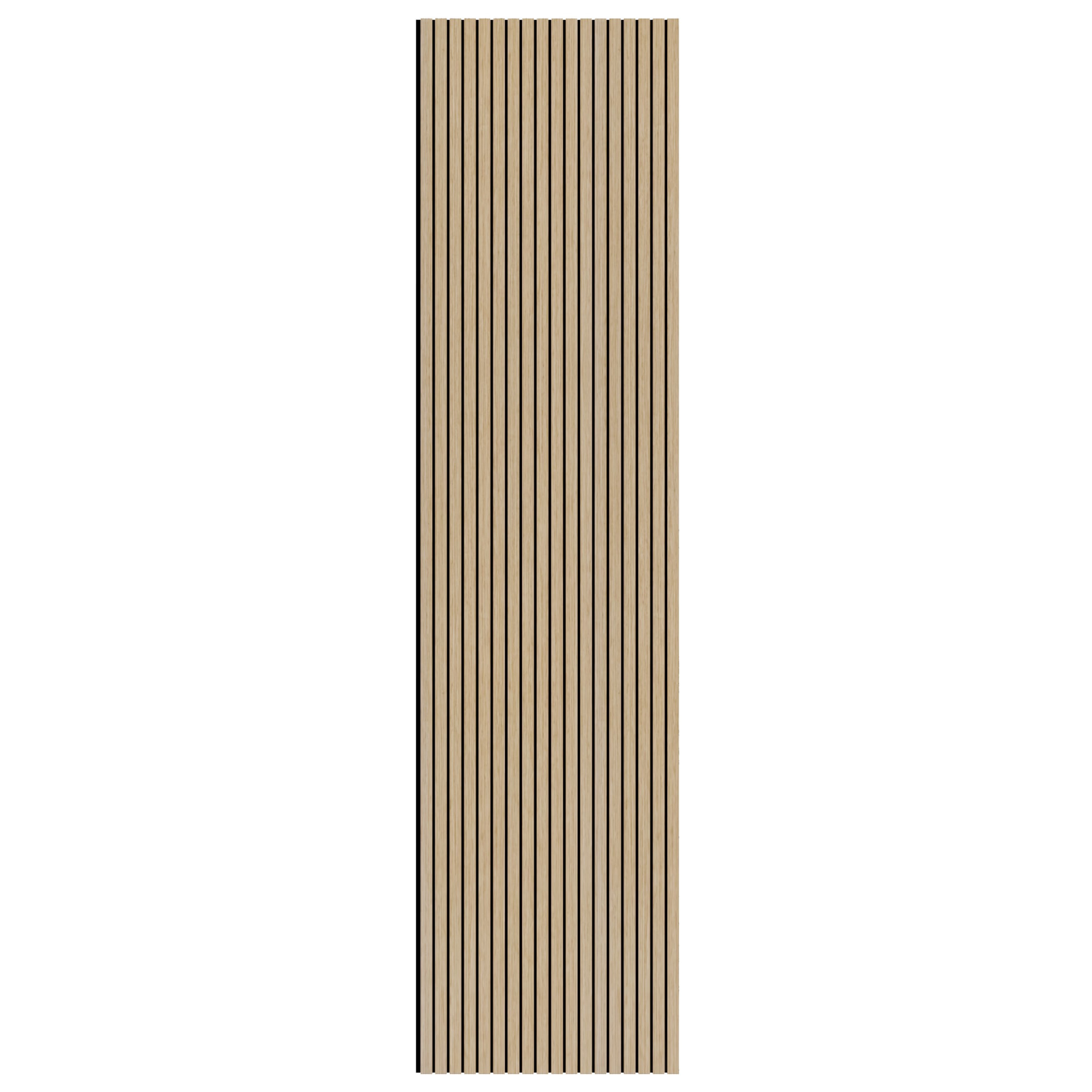 Akustikpanel Evella Slim Line ljus ek 2650 x 594 mm