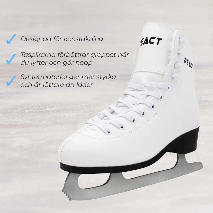 Konståkningsskridskor React Vit