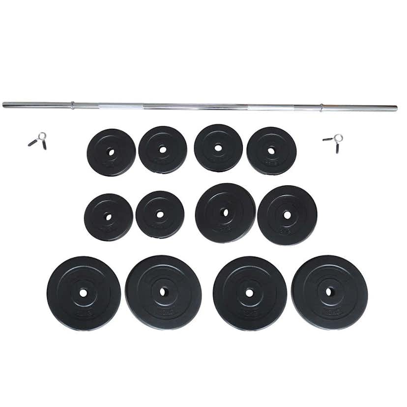 Skivstångsset Fitn Shape 75 kg