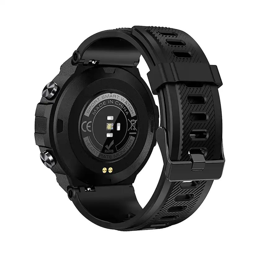 Smartwatch Kuura Sport S5 GPS V3 Svart Löparklocka med Pulsmätare