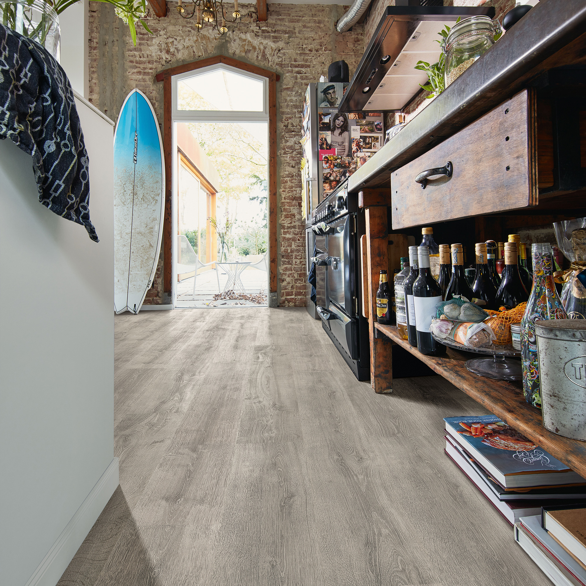 Slitklass laminatgolv