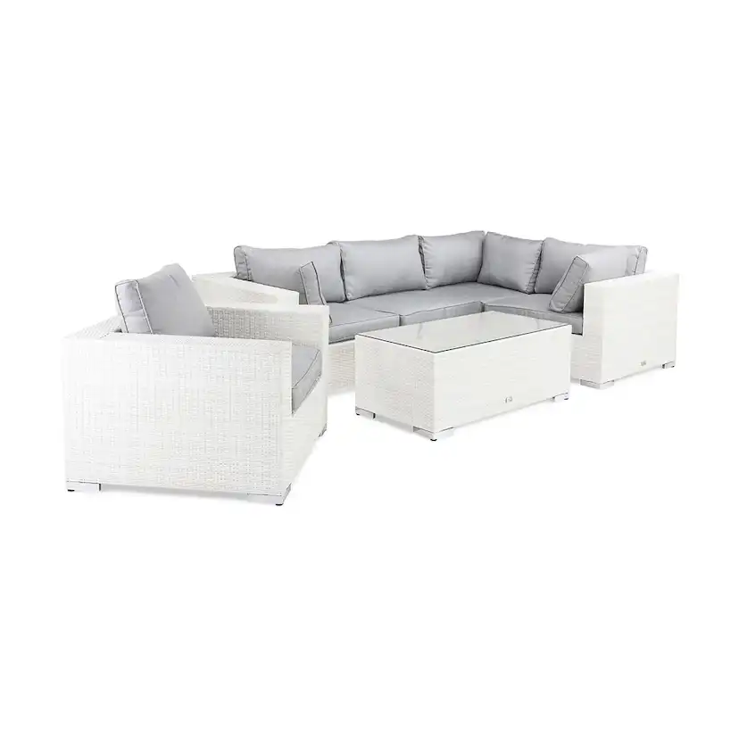 Loungegrupp Comfort Garden Bahamas Soffa 5-sits med Utebord med Utefåtölj Utomhus