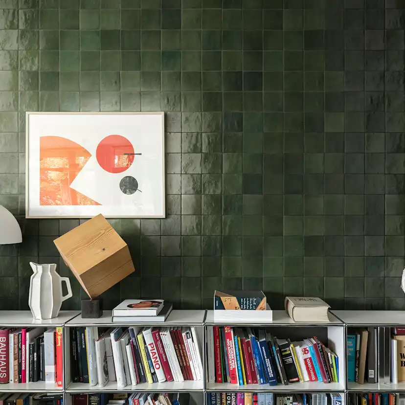 Kakel Lhådös Barletto grön 10x10 cm