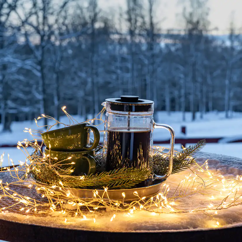 Ljusslinga Gnosjö Konstsmide Cluster Amber Micro-LED 3,6 m