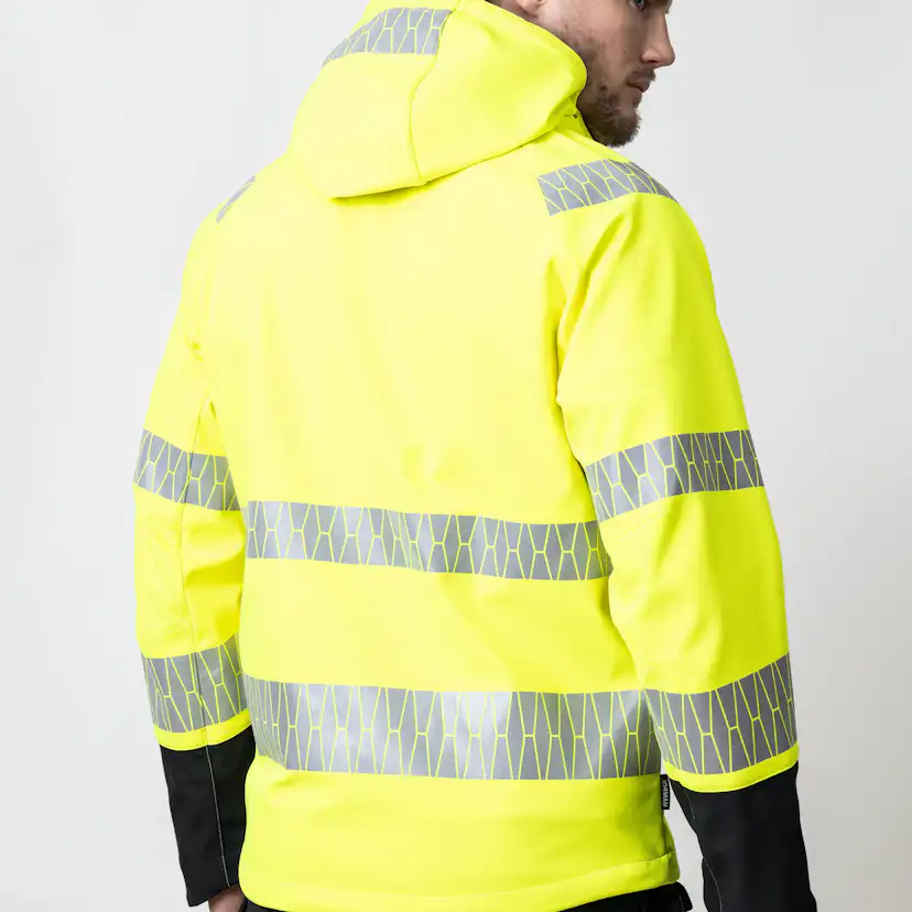 Softshelljacka Jobman Varsel Gul/Svart