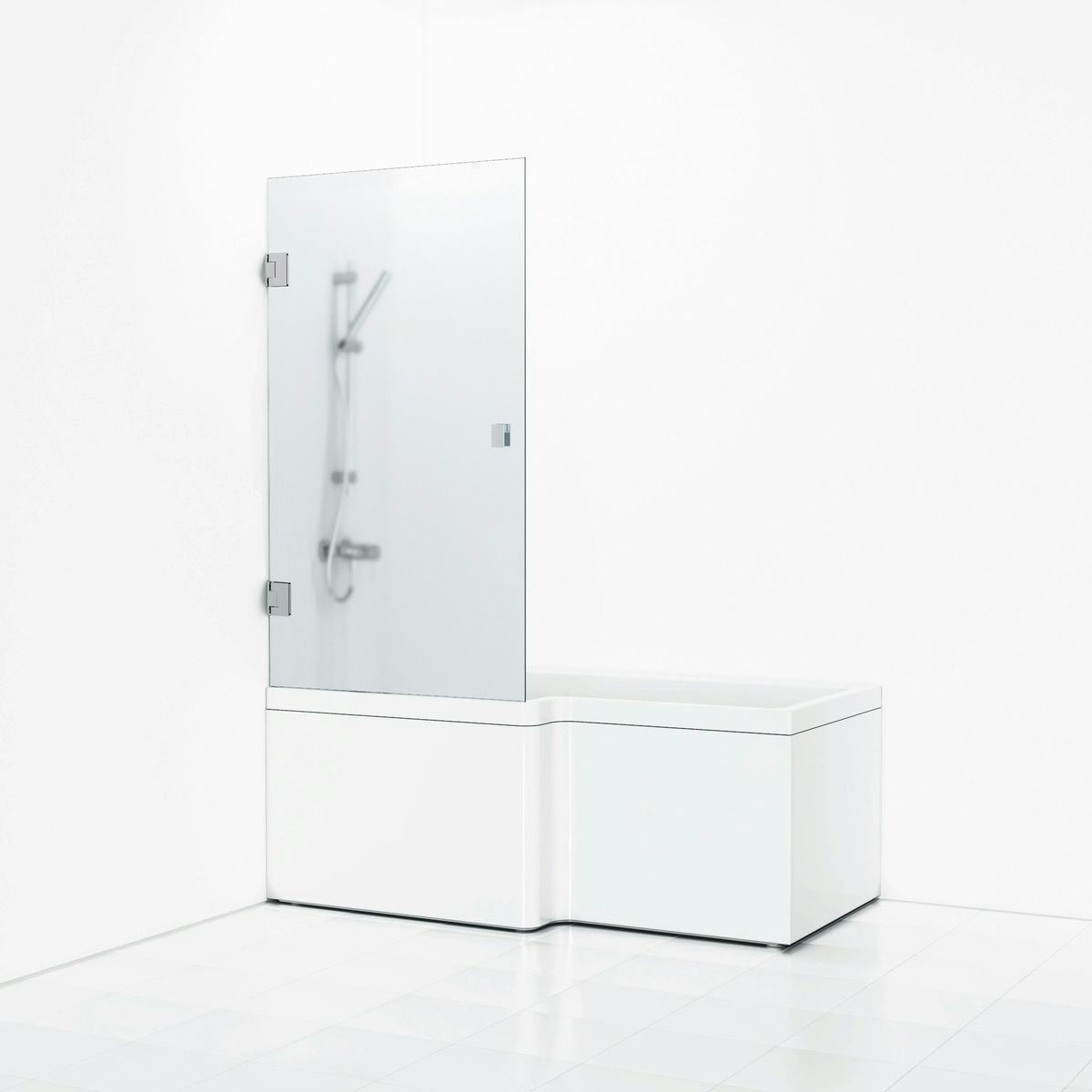 Badkarsvägg Svedbergs 180° Rak