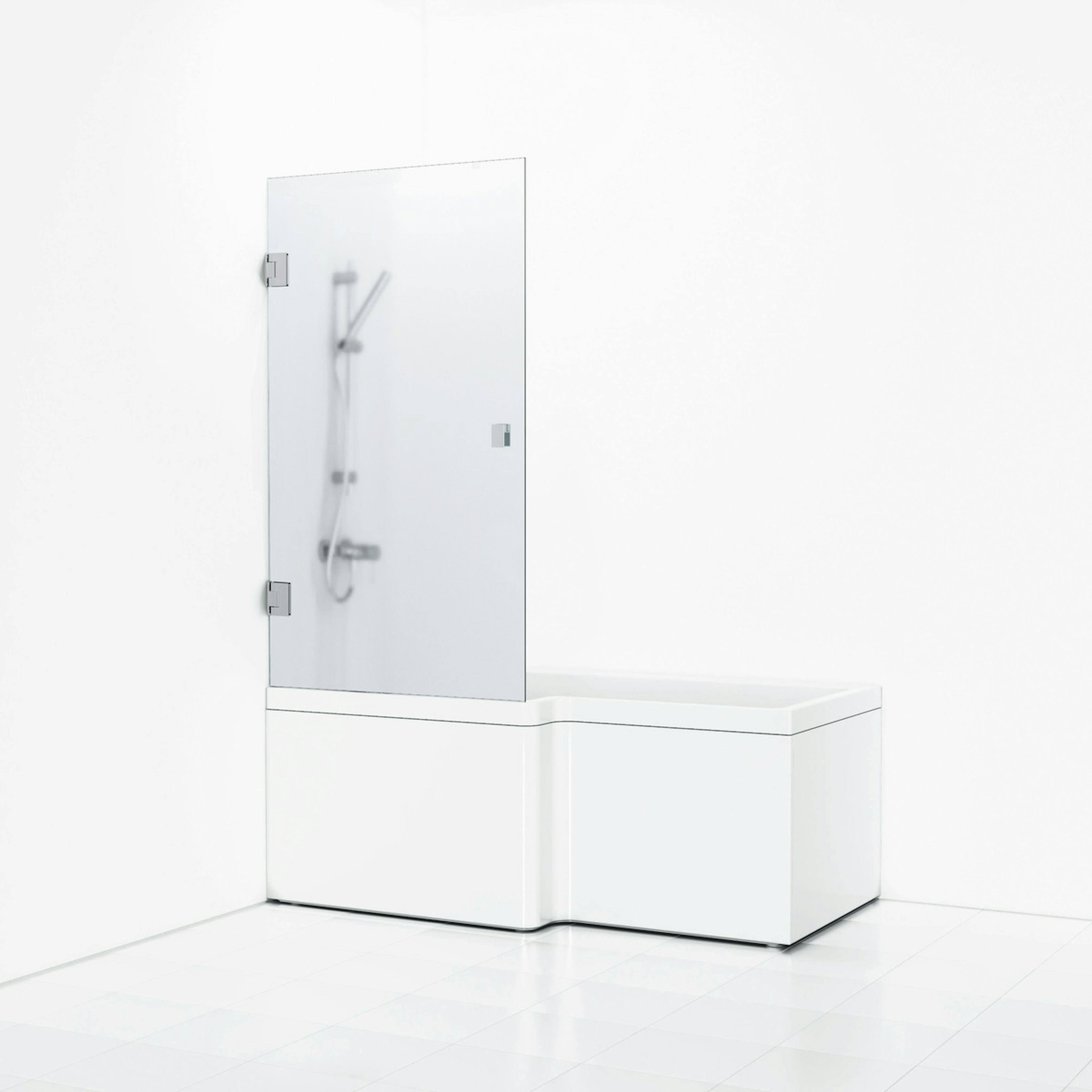 Badkarsvägg Svedbergs 180° Rak