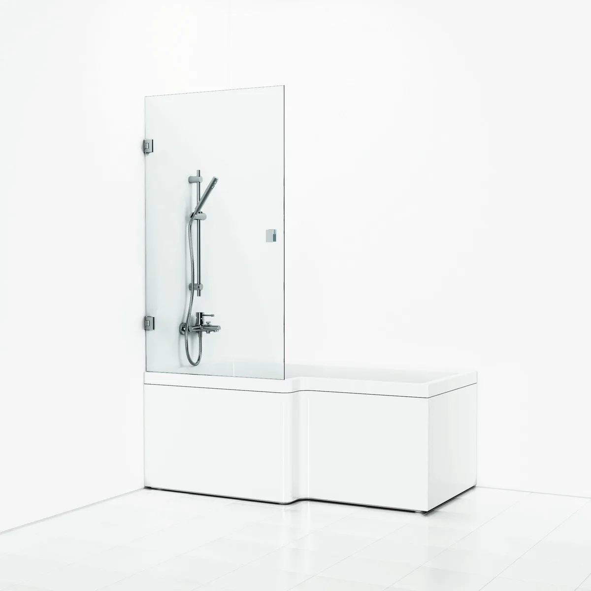 Badkarsvägg Svedbergs 180° Rak