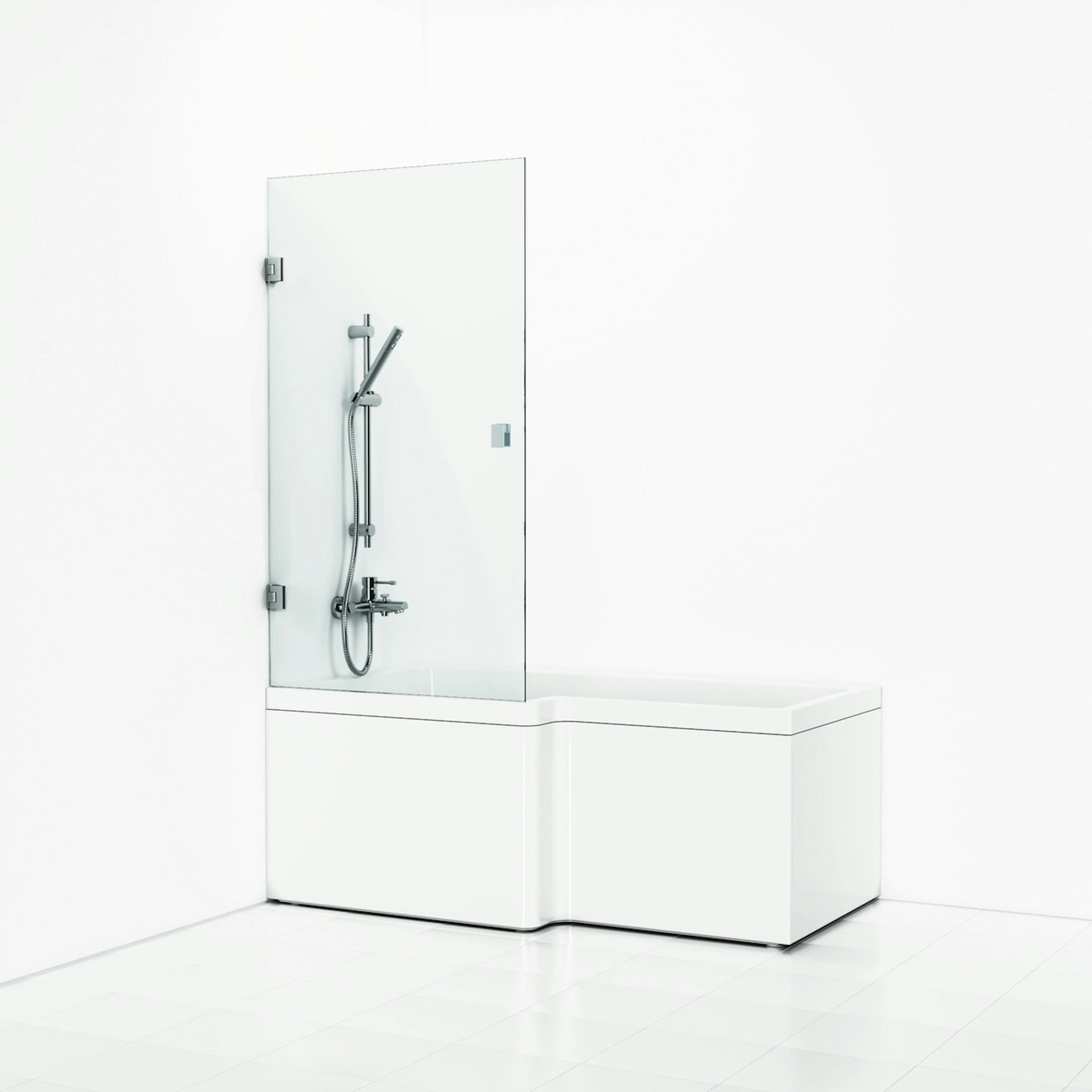 Badkarsvägg Svedbergs 180° Rak