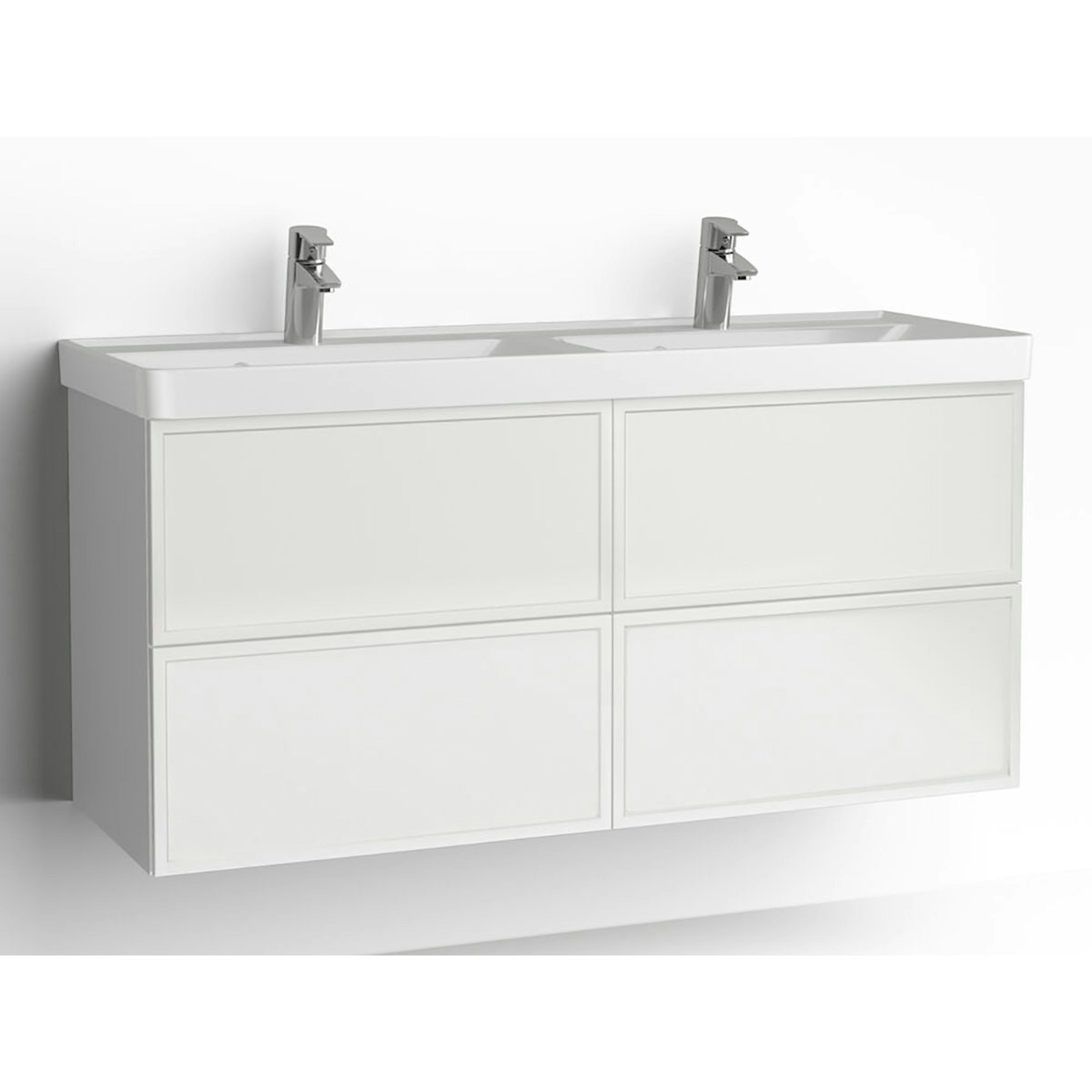 Tvättställsskåp Vedum Mezzo 1200 Dubbel med 4 Lådor