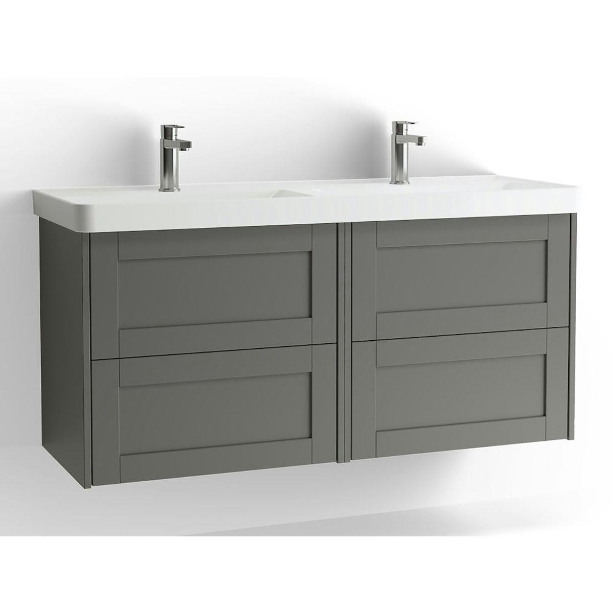 Tvättställsskåp Vedum Mezzo Frame 1200 Dubbel med 4 Lådor