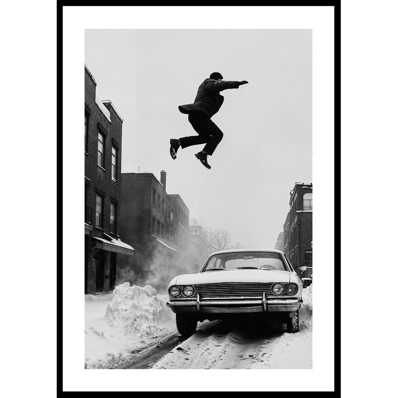 Poster Gallerix Airborn Over Car