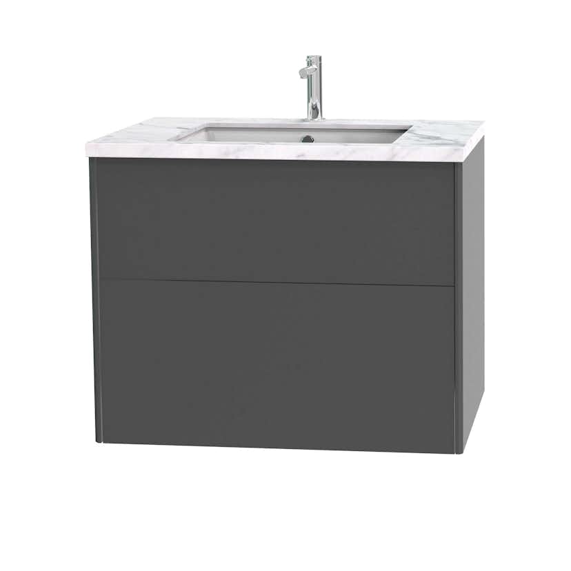 Tvättställsskåp Miller Badrum Brooklyn 80 med Lådor för Bänkskiva