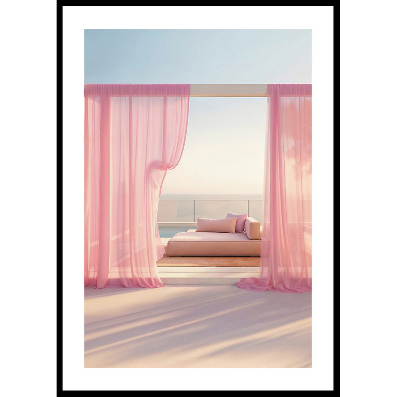 Poster Gallerix Daybed In Pink