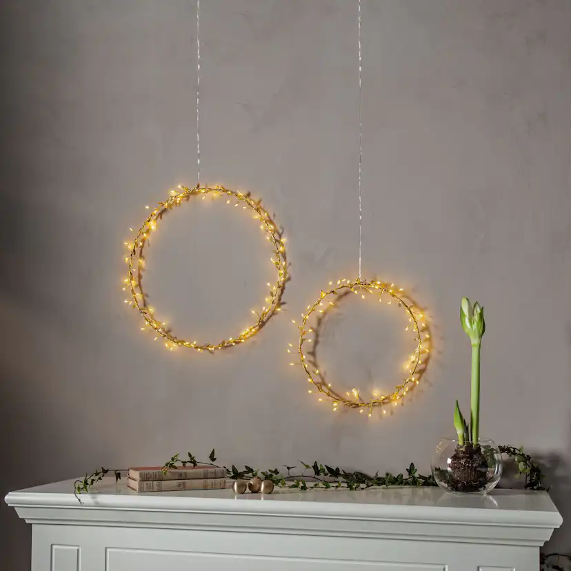 Hängande Dekoration Star Trading Krans Winny 28 cm