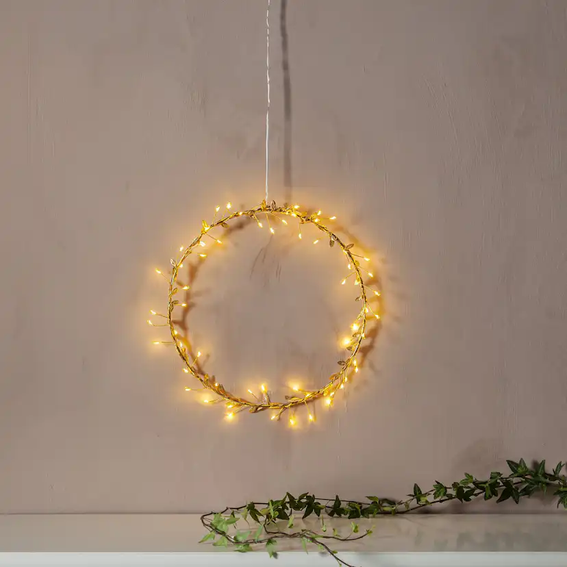 Hängande Dekoration Star Trading Krans Winny 28 cm