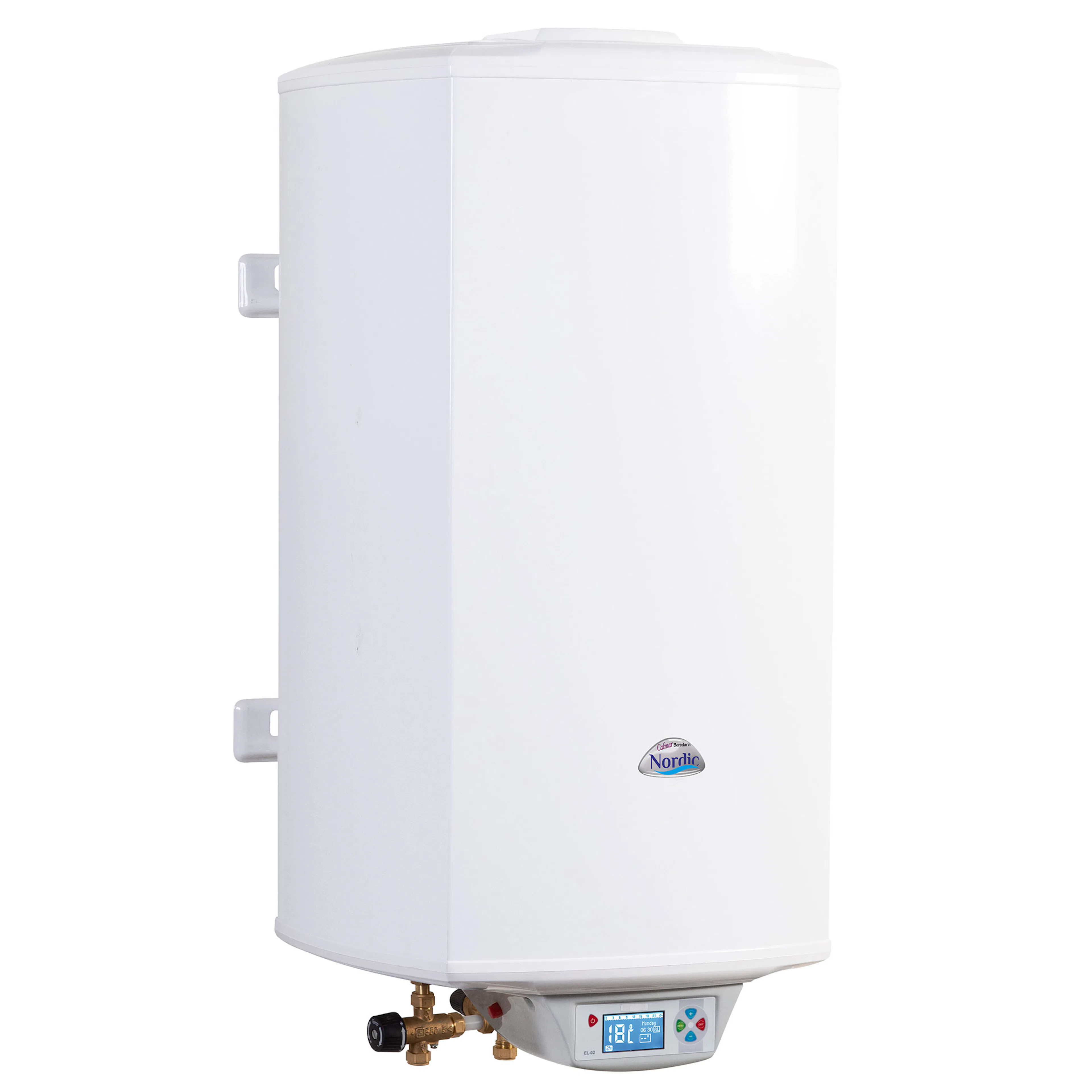 Varmvattenberedare Calmar Beredar´n Nordic 80L, Vägghängd Med Dubbla Elpatroner