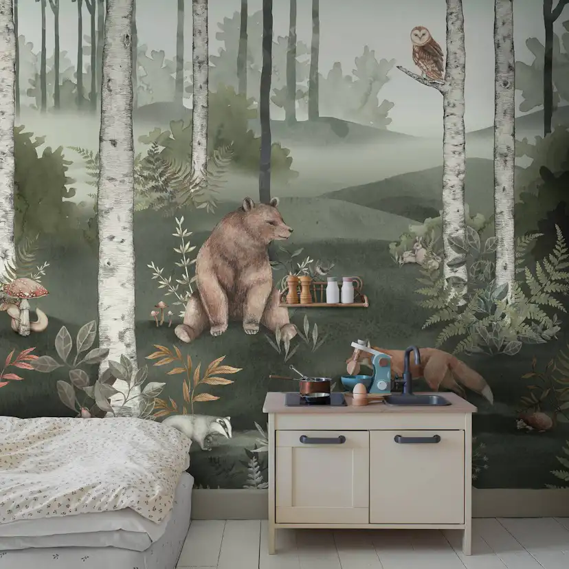 Tapet Boråstapeter Wild Forest Mural 6943