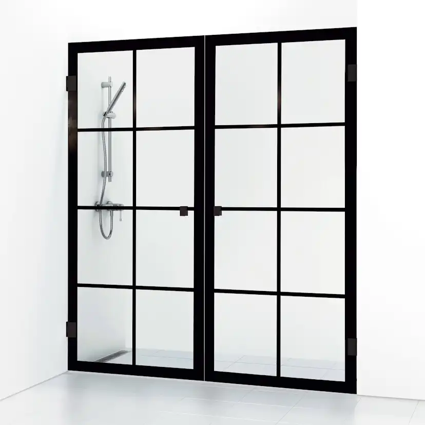 Duschdörr Svedbergs 180° Rista Rak Dubbel