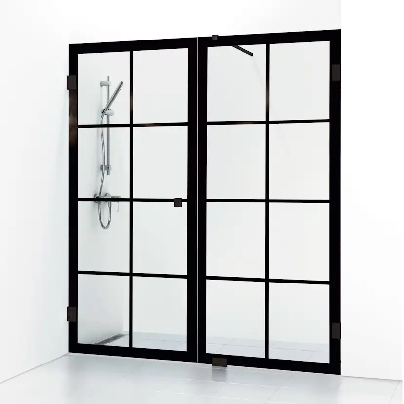 Duschdörr Svedbergs 180° Rista Rak/Fast Kombi