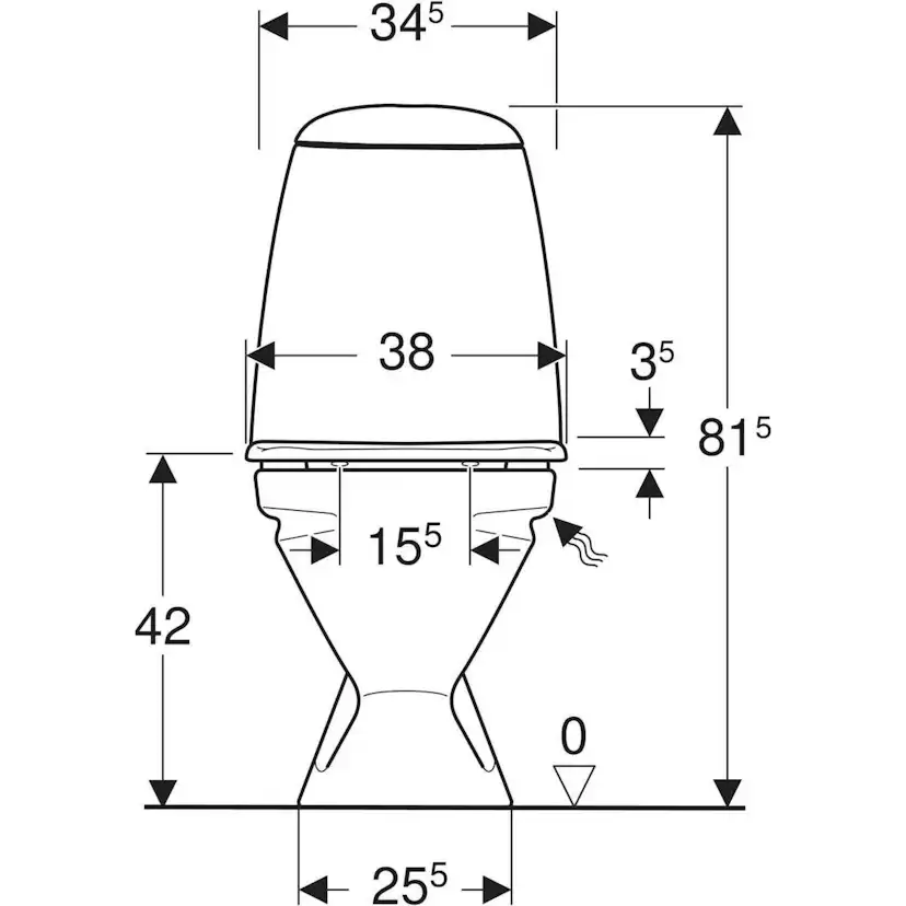 Toalettstol Ifö Silia med Mjuksits