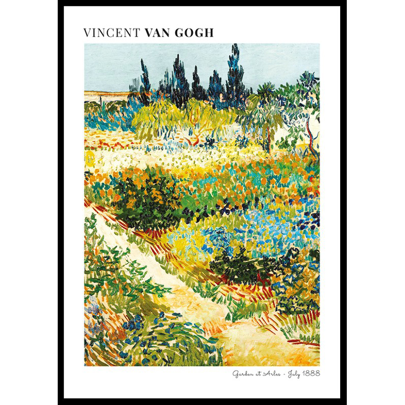 Poster Gallerix Garden At Arles By Vincent Van Gogh